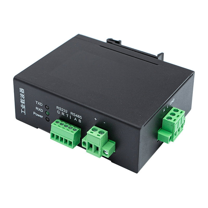 Enfaset seriel port Powerline-transceiver